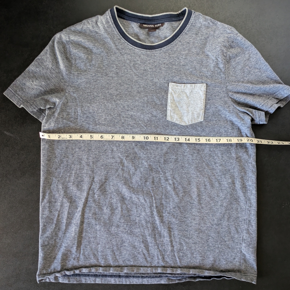 Michael Kors Gray Short Sleeve Tee Classic Crew Neck